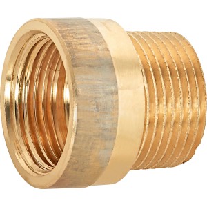 Hahnverlängerung aus Rotguss, 24,1/26,4 mm, für Trinkwasser- und Heizungsinstallation.