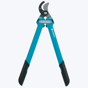 Gardena Comfort Astschere 500 Amboss, blau-grau, für Äste bis 35mm Durchmesser.