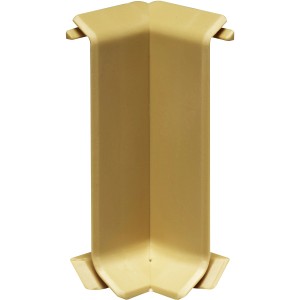 Innenecke für Kernsockelleiste 60 in Ahorn-Optik, einfache Montage ohne Gehrungsschnitt.