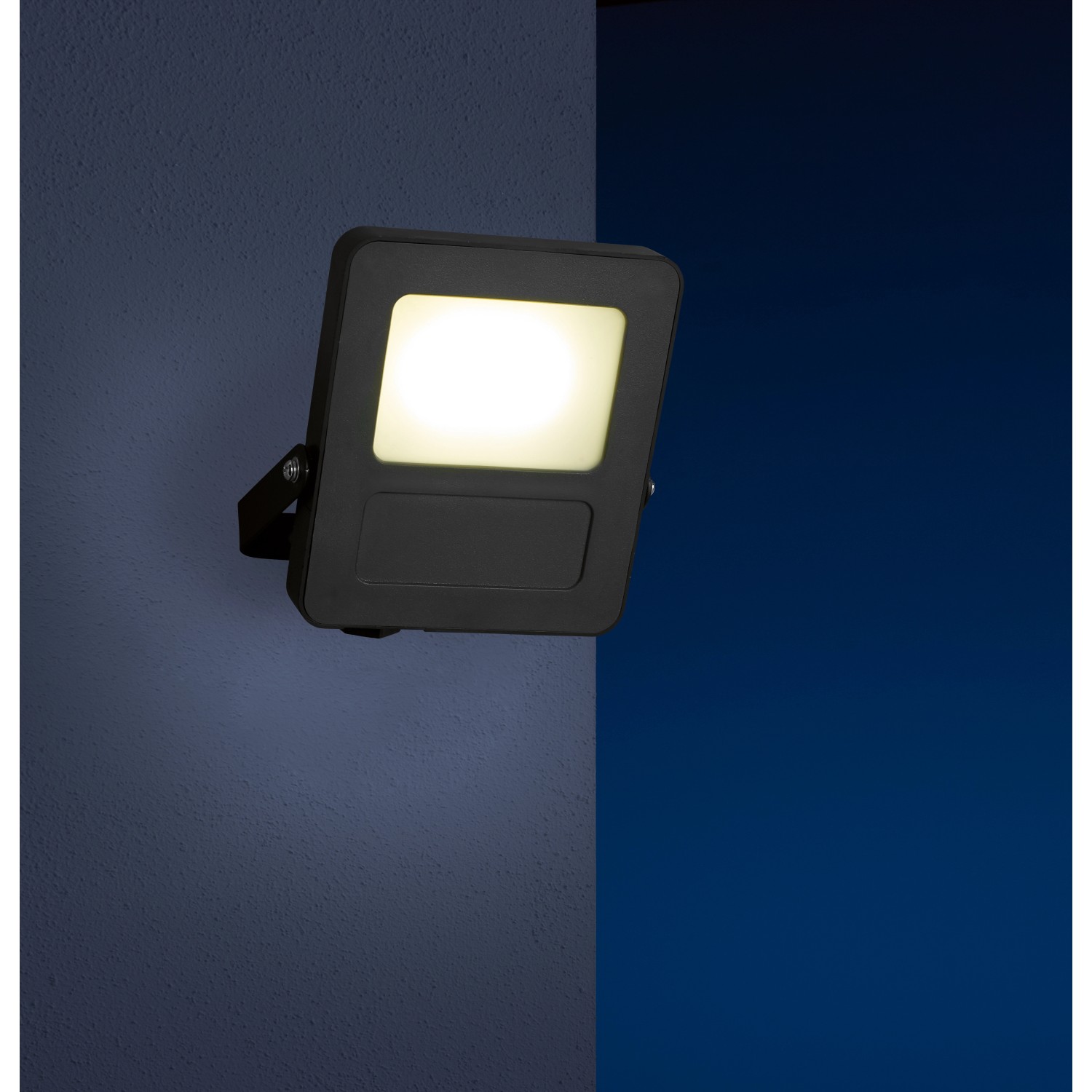 Schwarzer LED-Außenstrahler Floodlight, 10W, 1300lm, für Garten und Wege