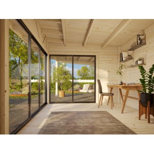 Palmako Gartenhaus Andrea Slide Naturbelassen 693 cm x 300 cm FSC®