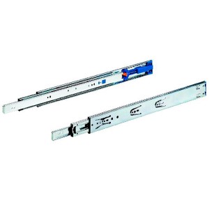 Hettich Kugelpräzisionsvollauszug 400 mm, Stahl chromatiert, mit Silent System für Schubkästen.