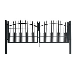 Dekor-Doppeltor Avignon zum Einbetonieren 300 cm x 110 cm Anthrazit