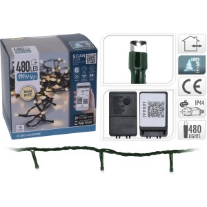 LED Lichterkette 480 warmweiße LEDs innovative App-Steuerung innen und außen