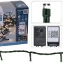 LED Lichterkette 480 warmweiße LEDs mit App-Steuerung für innen & außen. Produkt, Trafo, Verpackung.