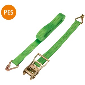 Conacord Spanngurt PES Ratsche 2 Spitzhaken 35 mm Länge 6 m Grün 2-teilig