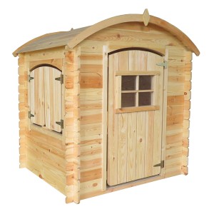 Timbela Kinderspielhaus aus Holz M505-1 1,1 m² ohne Boden und geschwungenes Dach