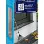 Verpackung der tesa® Insect Stop Edelstahl Lichtschachtabdeckung, Insektenschutz für Kellerschächte.