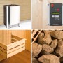Weka Profi Saunaofen Set 11kW mit Ofen, Steuerung, Steinen und Schutzkorb für finnische Sauna.