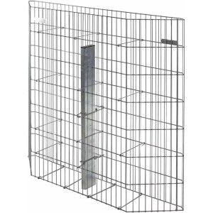 Bellissa Trapez Gabione Pronto, 105x114,5x23,5cm, Drahtkorb für Steine, Zink-Aluminium verzinkt.