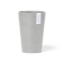 Ecopots Vase Pisa, weißgrau, 17,5 cm. Elegante Blumenvase für Innen und Außen.