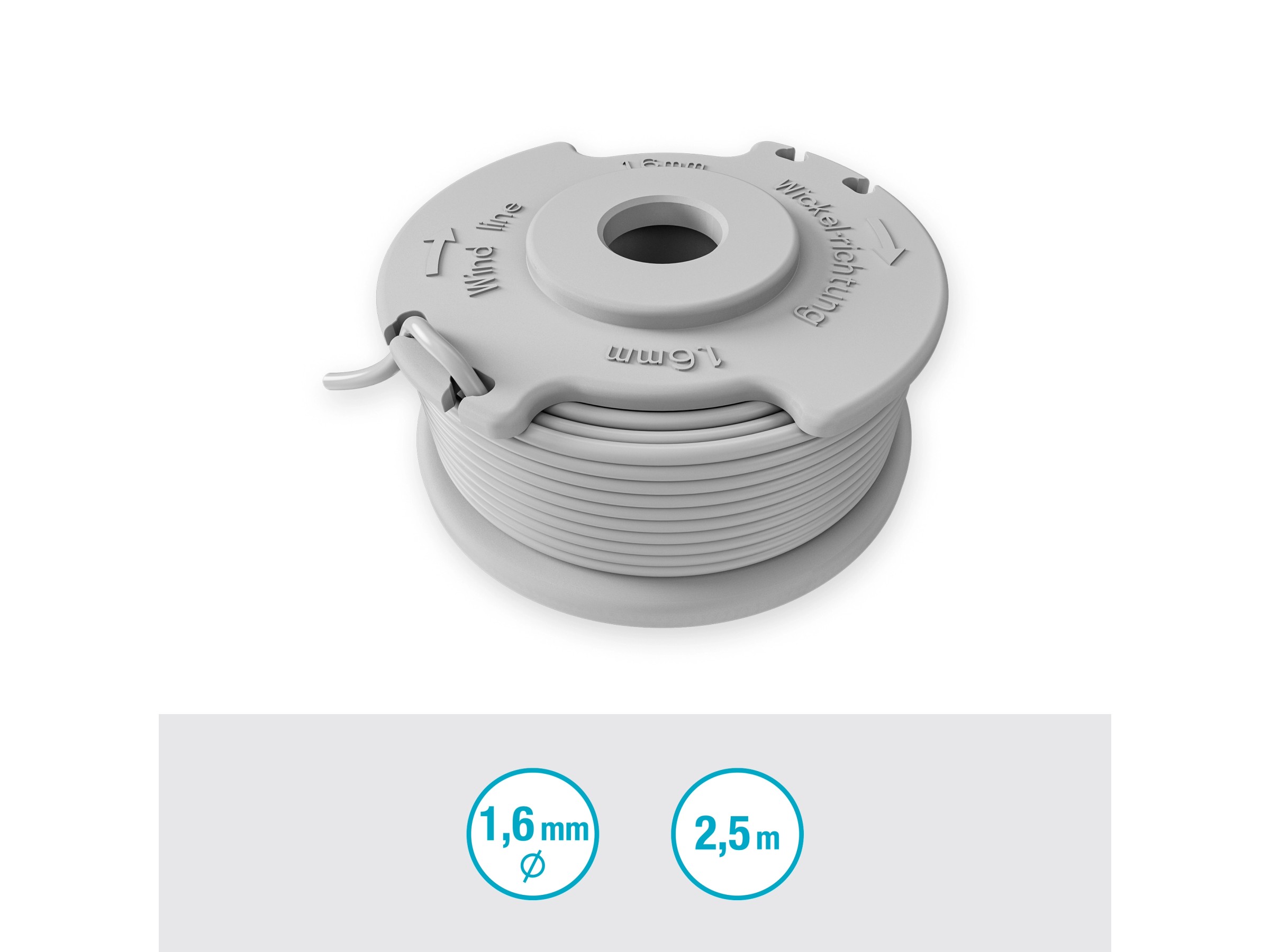 Ersatz-Fadenspule Für Motorsense – 4,4 Mm Durchmesser, 65 M Länge – Professionelle Qualität