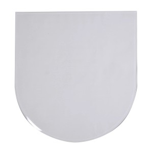 Firefix Glasbodenplatte Rundbogen, 100x120cm, 8mm stark, für Kamin und Ofen.