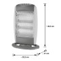 Halogenheizer mit 1200 W und 75°-Oszillation für punktuelle Wärme in Innen- und Außenbereichen.