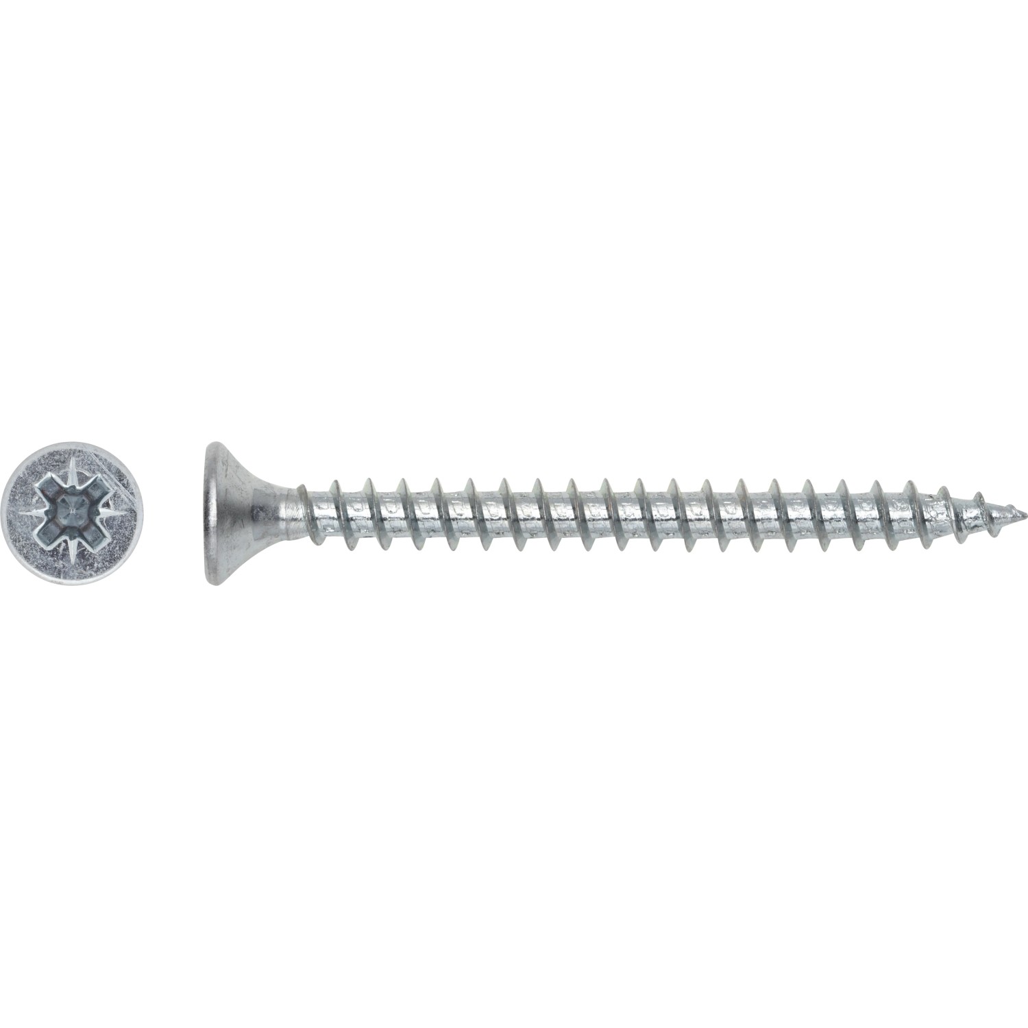 Spanplattenschraube Ø 4,5x16 mm, Senkkopf, PZ-Antrieb, verzinkt, 20 Stück.