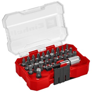 Einhell Bit-Set, 30-teilig im XS-Case mit Gürtelclip. Schraubendreher-Bits aus CrV-Stahl.