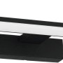 Moderne LED Spiegelleuchte Pandella 1, weiß-schwarz, 78 cm breit, 14W, für Badezimmer.