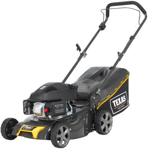 Texas Benzin-Rasenmäher Razor 4210 mit Fangkorb, Mulchfunktion und Heckauswurf.