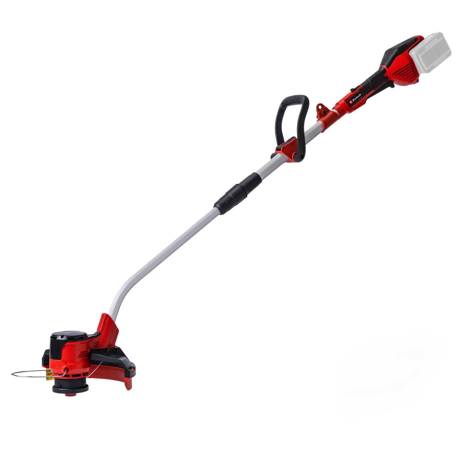 Einhell Akku-Rasentrimmer GE-CT 36/30 Li E-Solo: Rot-grauer Gartentrimmer für präzise Rasenkanten, ohne Akku.
