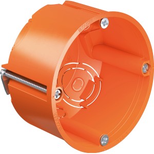 Orange Kaiser Hohlwand-Gerätedose 9063-02, 49 mm tief, für Elektroinstallation.