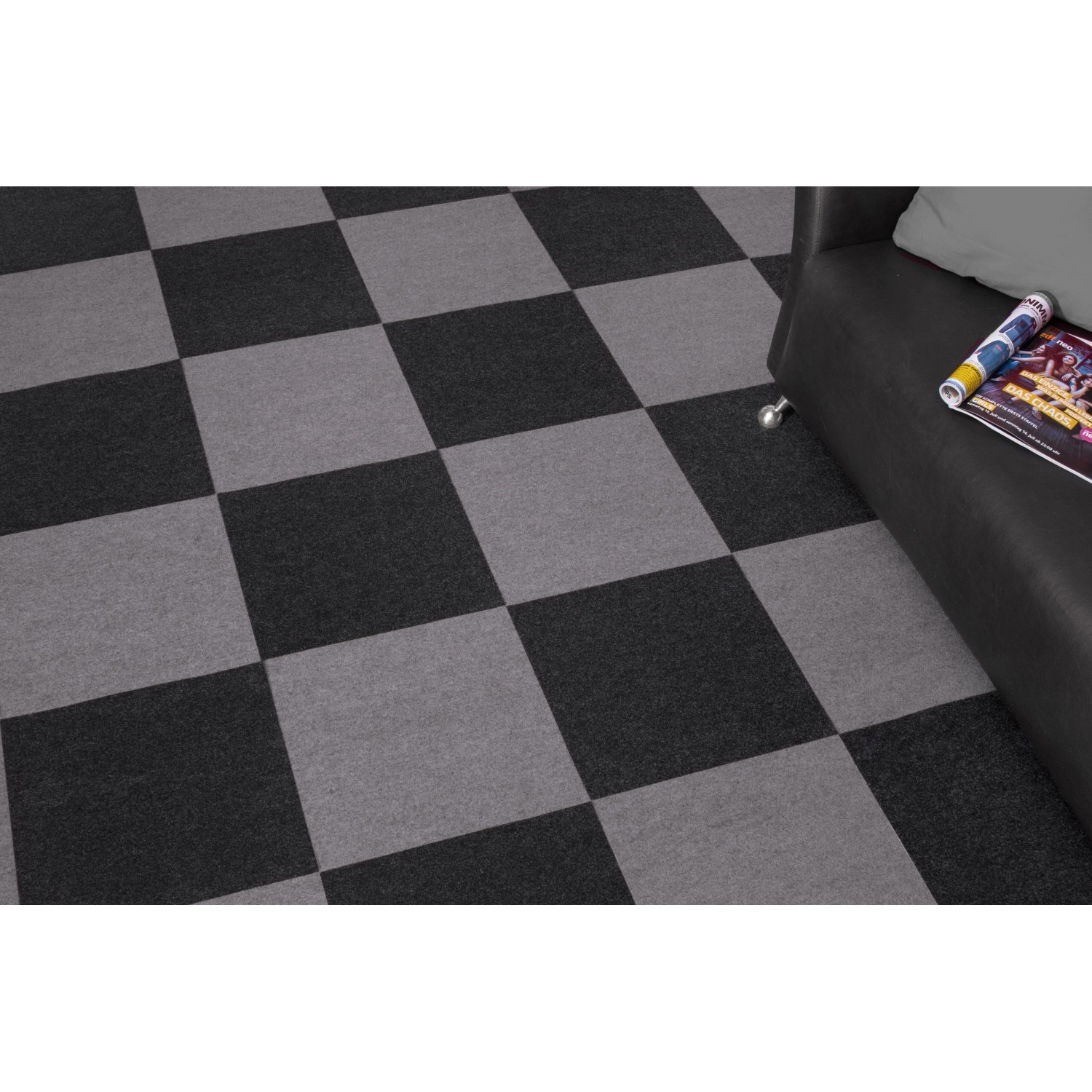 Andiamo Teppichfliese selbstklebend Grau 40 cm x 40 cm kaufen bei OBI