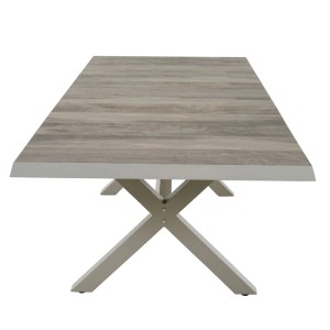 Siena Garden Gartentisch ausziehbar Keramik Seidengrau 100 cm x 200 cm