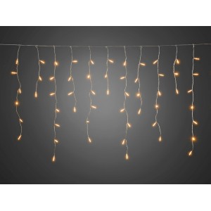 Konstsmide LED Lichtervorhang Eisregen 96 bernsteinfarbene LEDs innen und außen