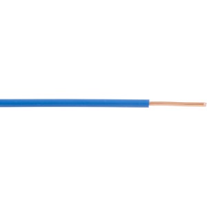 Blaue Aderleitung H07V-U, 2,5 mm² mit freiliegendem Kupferdraht, 100 m Rolle.