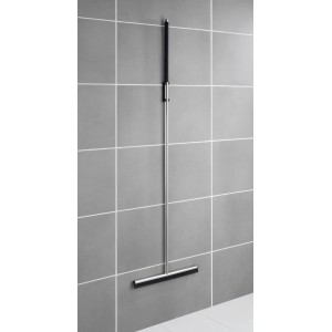 Wenko Boden- und Fensterwischer Rosole aus Edelstahl, glänzend. Badhelfer für trockene Böden und streifenfreie Fenster.
