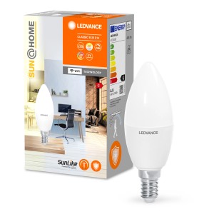 Ledvance LED Sun@Home Kerzenform, smartes Leuchtmittel für Wohlbefinden und Biorhythmussteuerung.