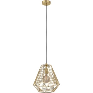 Eglo Pendelleuchte 1-flammig Stype Ø 36 cm Messing Gebürstet