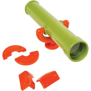 Axi Teleskop, lindgrün und orange, für Gartenspielgeräte und Spielhäuser.