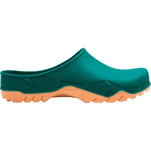 Gartenclog Grün-Braun, Größe 41/42, ideal für Gartenarbeit und Freizeit.