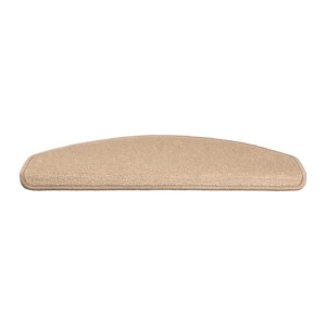KARAT Velours Stufenmatte Dynasty Atmungsaktiv Hellbraun 23,5 x 65 cm Halbrund