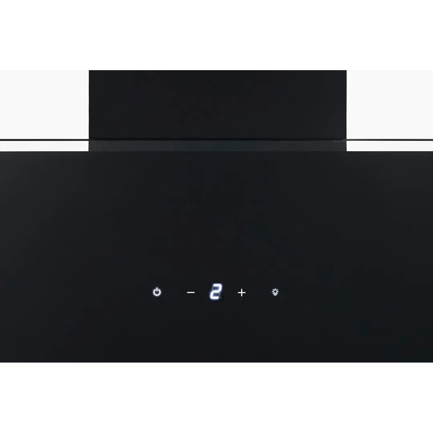 Respekta Schräghaube Lora 80 cm Schwarz mit Touch Control und LED-Beleuchtung.