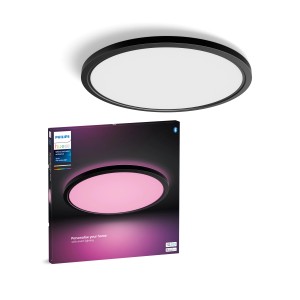 Philips Hue LED-Panel Tento White & Color Ambiance XL Schwarz Ø 54,2 cm