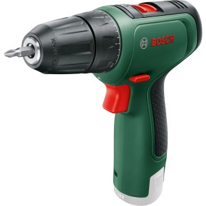 Bosch EasyDrill 1200 Akkuschrauber Solo, grün/schwarz, mit eingesetztem Bit.