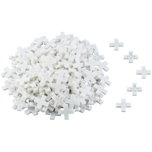LUX Fliesenkreuze, 8 mm, 250 Stück, für gleichmäßige Fugen beim Fliesenlegen.