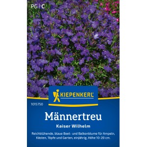 Kiepenkerl Männertreu 'Kaiser Wilhelm' Blumensamen, mehrfarbig, für Beet und Balkon.