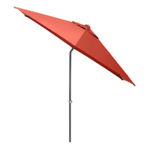 Kettler Stockschirm Easy Push, rund, Ø 230 cm, anthrazit-terracotta. Marktschirm mit Neigungsverstellung.
