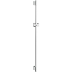 Hansgrohe Unica Varia Brausestange, 105 cm, Chrom. Duschstange mit verstellbaren Wandstützen.