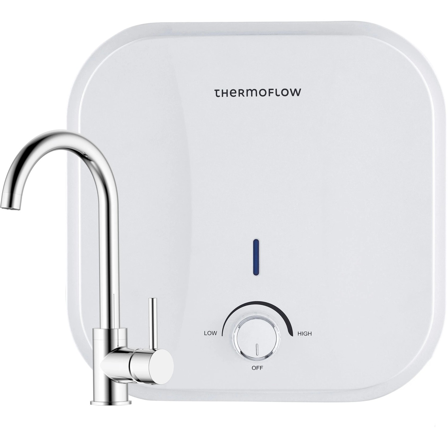 Thermoflow Untertischsspeicher druckfest, 10 Liter mit Armatur Ovalis_2