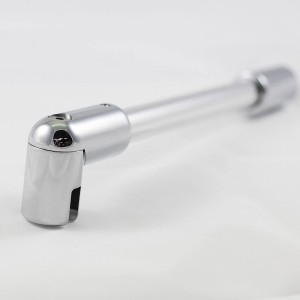 Breuer Walk-In Duschwand Stabilisator, Silber matt, zur Stabilisierung der Duschwand.