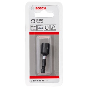 Bosch Pick and Click Steckschlüssel Impact Control, 50 mm, SW10, für Schraubendreher.