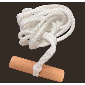 Rudisport Zugseil 120 cm mit Holzgriff für Schlitten.