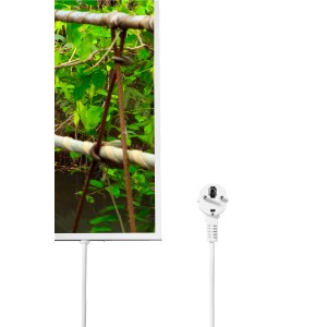 Könighaus Infrarotheizung mit Dschungelbrücke-Motiv, 60x100 cm, 800W, elektrische Heizung.