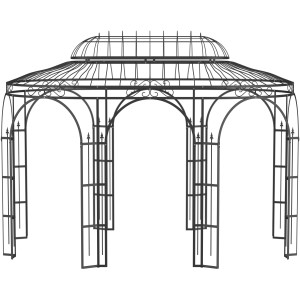 Eleo Pavillon Metall Verona Pulverbeschichtet Schwarz
