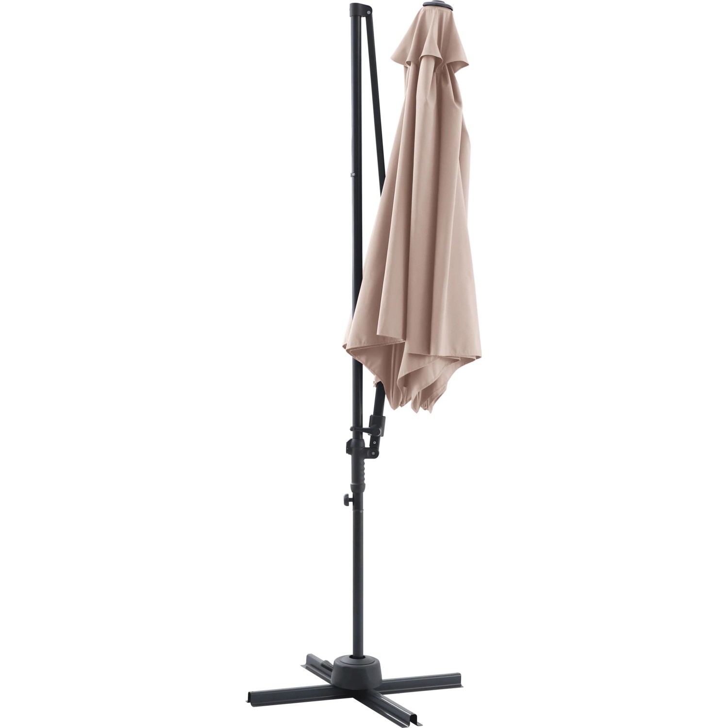 Ampelschirm Bayview Ø 300 cm Beige mit Kurbelmechanik_2
