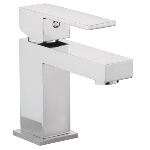 AquaSu Naomi Waschtischarmatur, Chrom, Einhebelmischer für moderne Bäder.