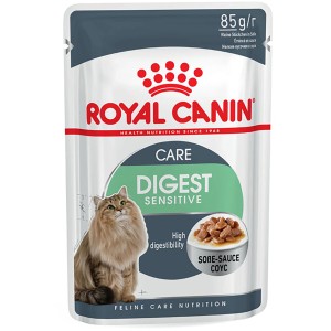 Royal Canin Digest Sensitive Katzenfutter, 85g Portionsbeutel für empfindliche Verdauung.